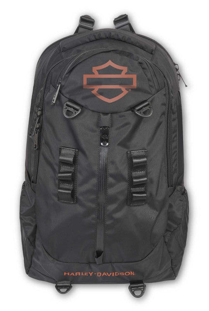 Harley-Davidson® Oil Slick Bar & Shield Logo High-Density Backpack - Rugged Black