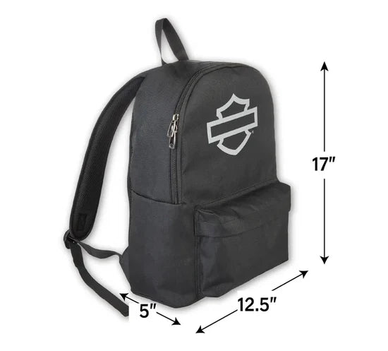 Harley-Davidson® Graphic Open Bar & Shield® Logo Backpack | Black Harley-Davidson® Graphic Open Bar & Shield® Logo Backpack | Black