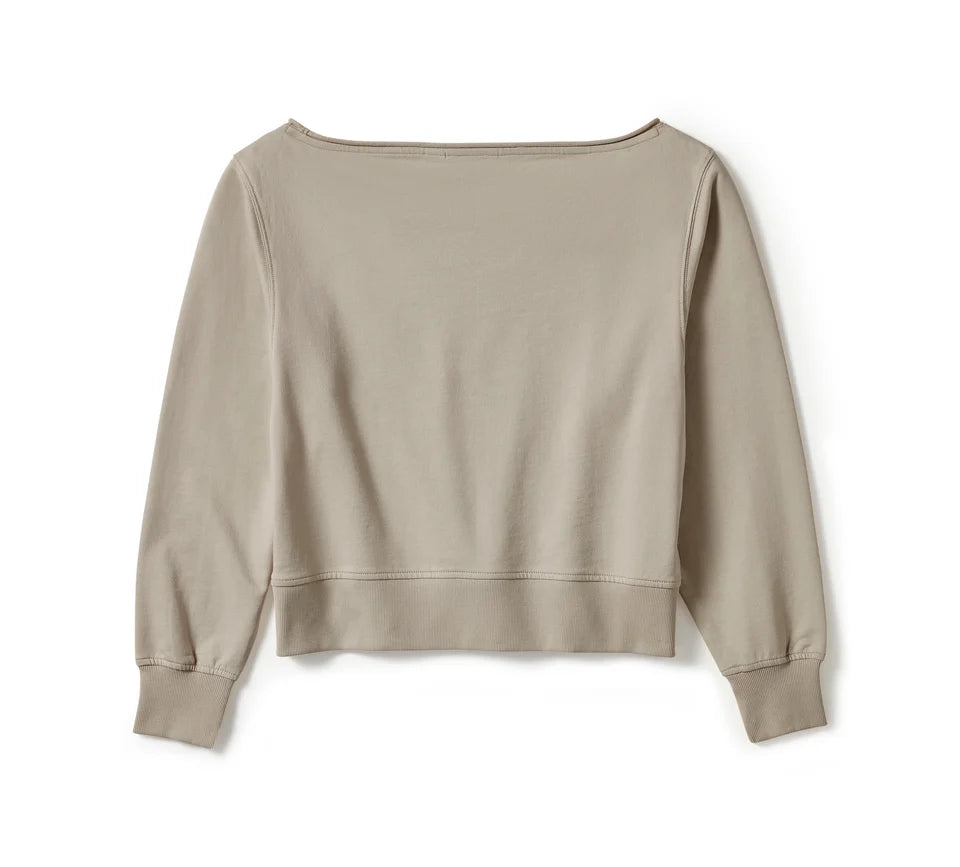 Women's Chrome Evo Off The Shoulder Crew - Harley Black/Island Fossil