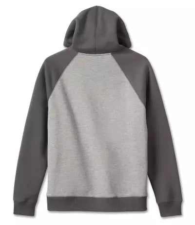 Harley-Davidson Men´s Hoodie Staple Reglan Heather Grey