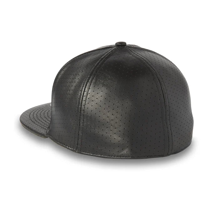 Bar & Shield Premium Leather Baseball Cap