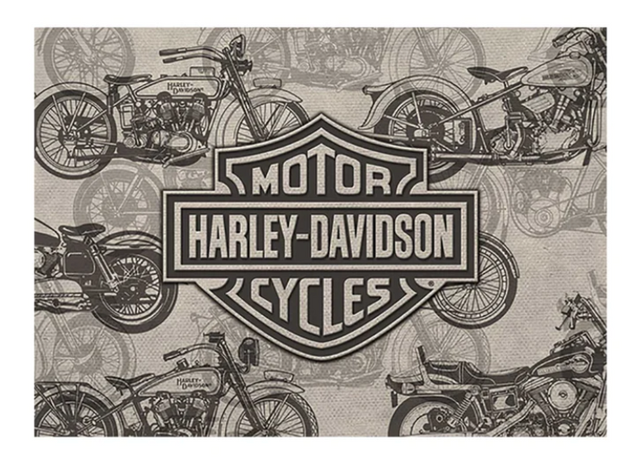 Harley-Davidson Motorcycle Blank Birthday/Gift Card
