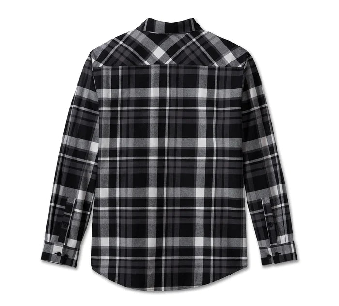Men's Essence Shirt -Black Plaid