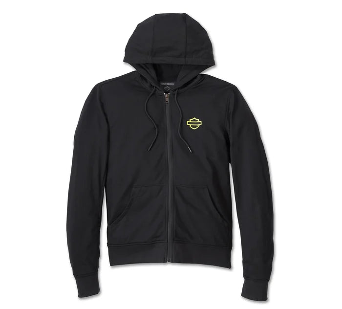 Men's Ovation 3-in-1 Textile Riding Jacket - Black Beauty & Wild Lime