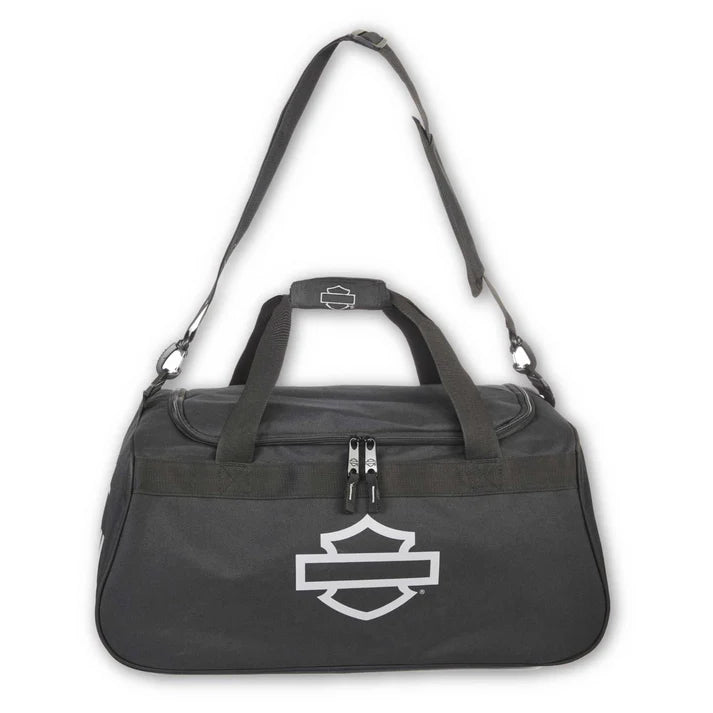 Harley-Davidson® Bar & Shield Logo Zipper Rugged Graphic Duffel Bag - Black