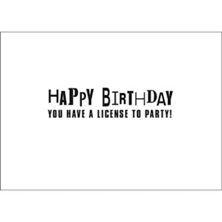 Harley-Davidson® License Plate Birthday Card