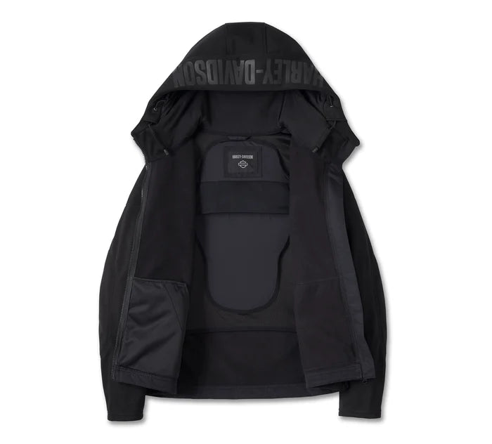 Women's Willie G Deflector 2.0 Hooded Riding Fleece - Black Beauty