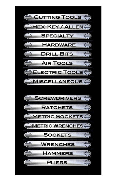 Harley-Davidson® Magnetix Toolbox Identification Magnets, 16 Pack CG47000