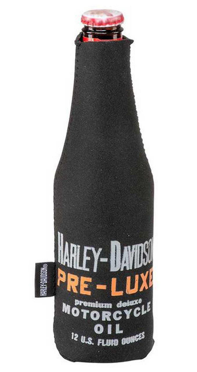 Harley-Davidson® Pre-Luxe Neoprene Zippered Bottle Wrap w/ Bottle Opener