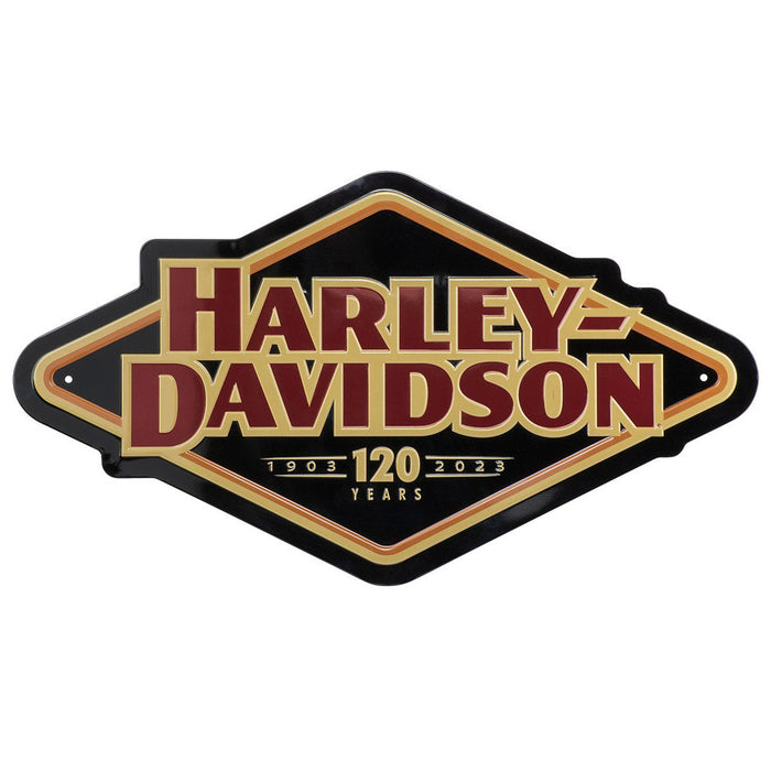 Harley-Davidson® Custom Embossed 120th Anniversary Tin Sign, Limited Edition