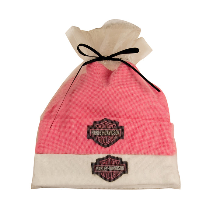 Harley-Davidson® Girls' Newborn Hat Gift Set