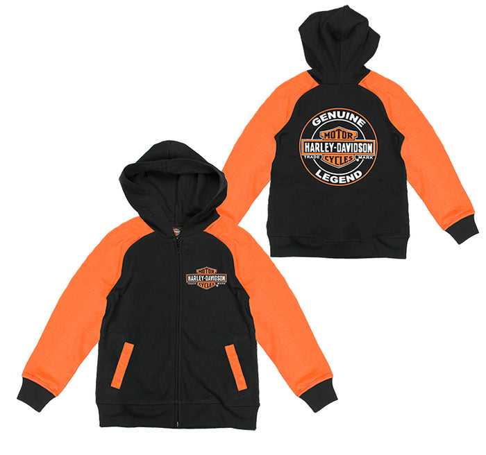 Harley-Davidson® Boys' Knit Hoodie | Zip Front