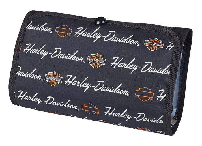 Harley-Davidson® Deluxe Signature Hanging Toiletry Kit w/ Hook