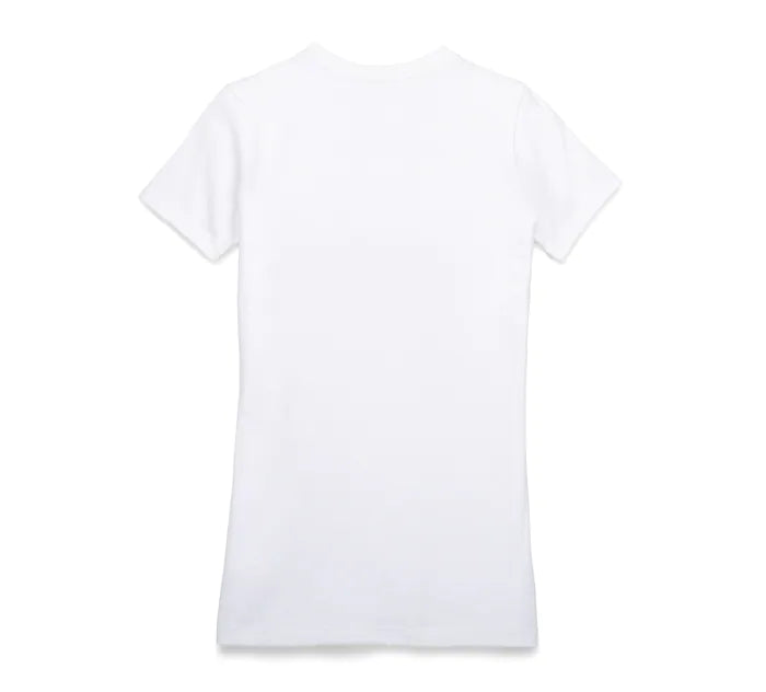 Women's Bar & Shield Graphic Tee - White