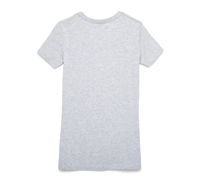 Women's Skull Graphic Tee - Grey