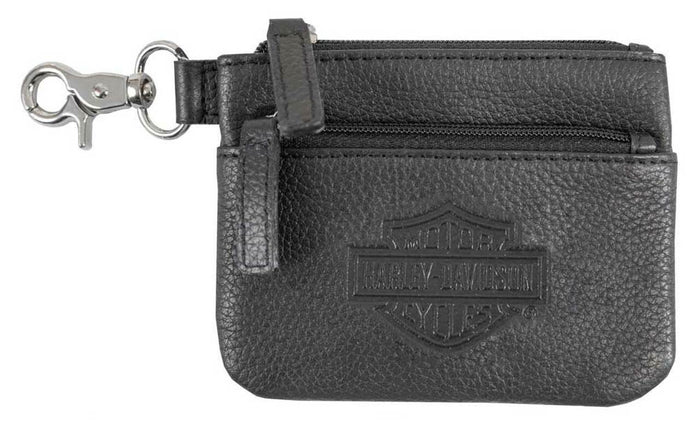 Harley-Davidson® Women's Bar & Shield Embossed Leather Coin Pouch