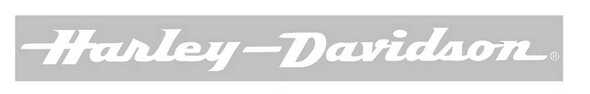 Harley-Davidson® White Text H-D Window Decal, 36-Inch Long