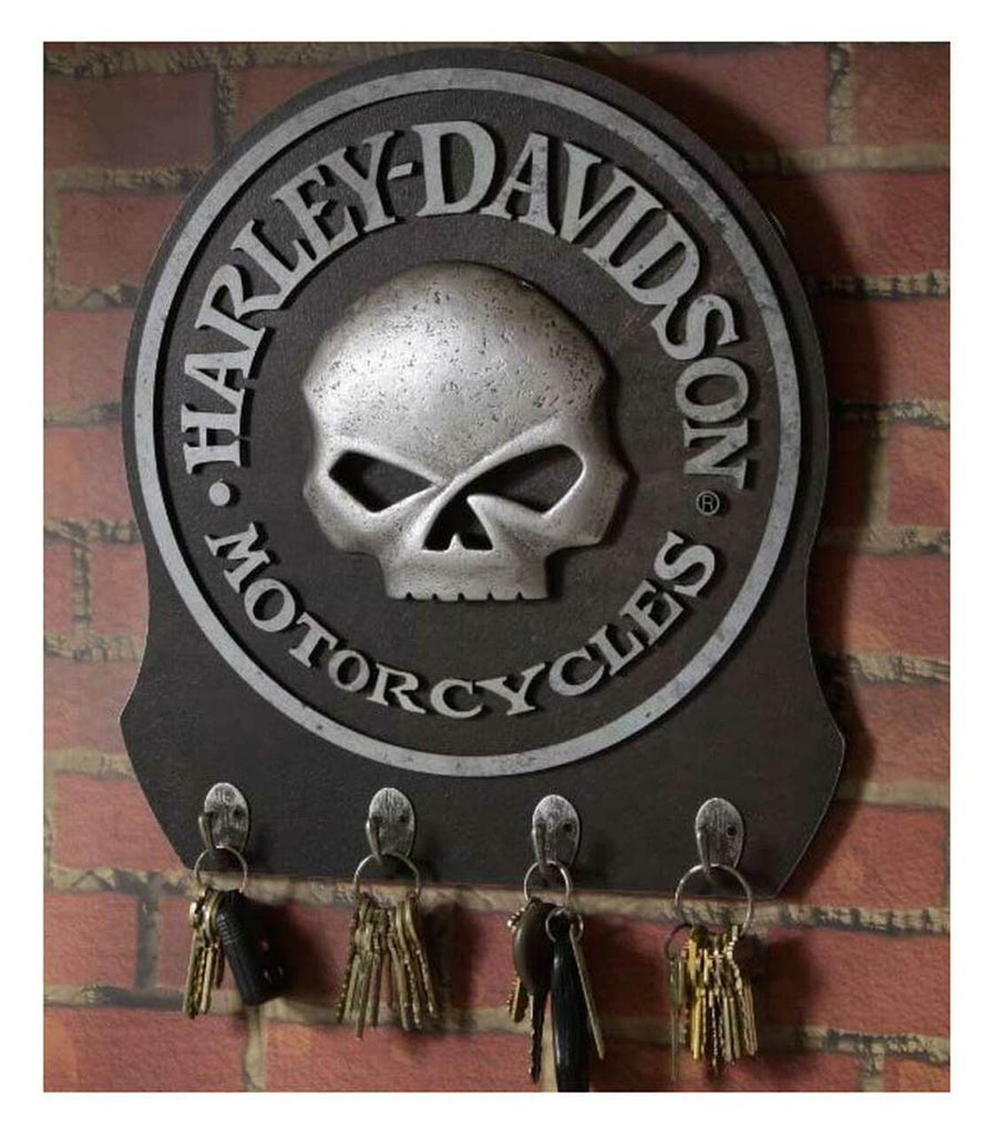 Harley-Davidson® Sculpted 3D Willie G Skull Key Rack, Textured Finish
