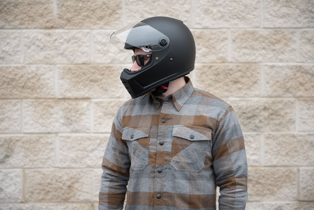Biltwell Lane Splitter Helmet Flat Black