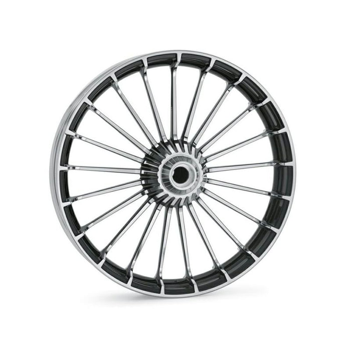 Turbine 21 in. Front Wheel - Contrast Chrome