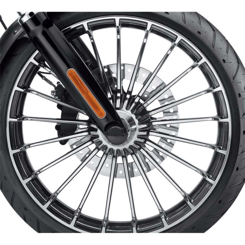 Turbine 21 in. Front Wheel - Contrast Chrome