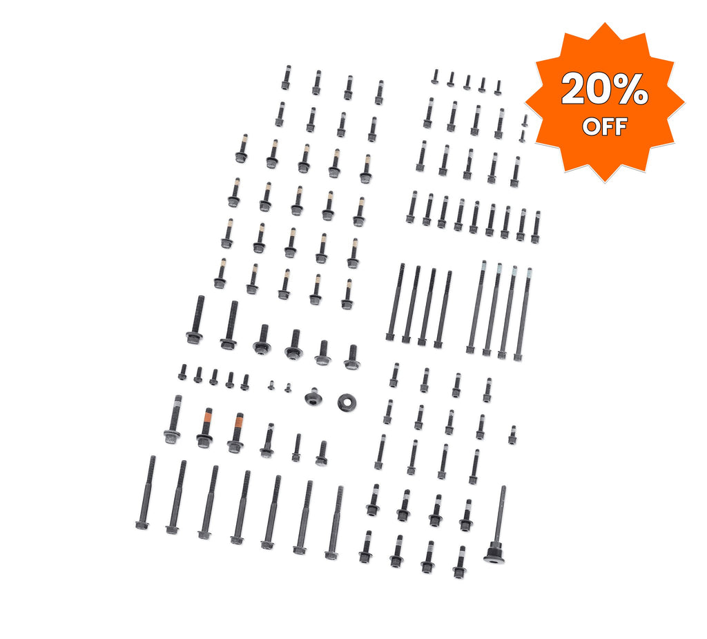 Harley-Davidson Full Engine Hardware Kit Black - 20% OFF