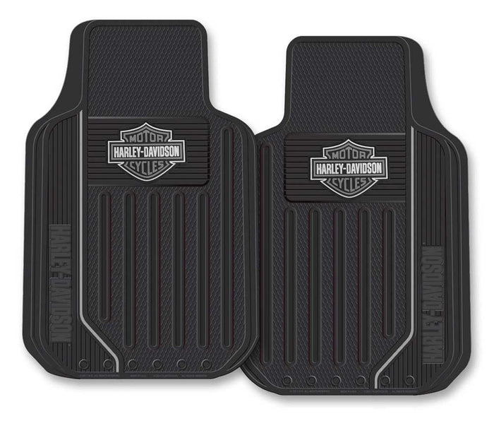 Harley-Davidson® Floor Mats, Elite Series Bar & Shield Logo, Non-Carpeted