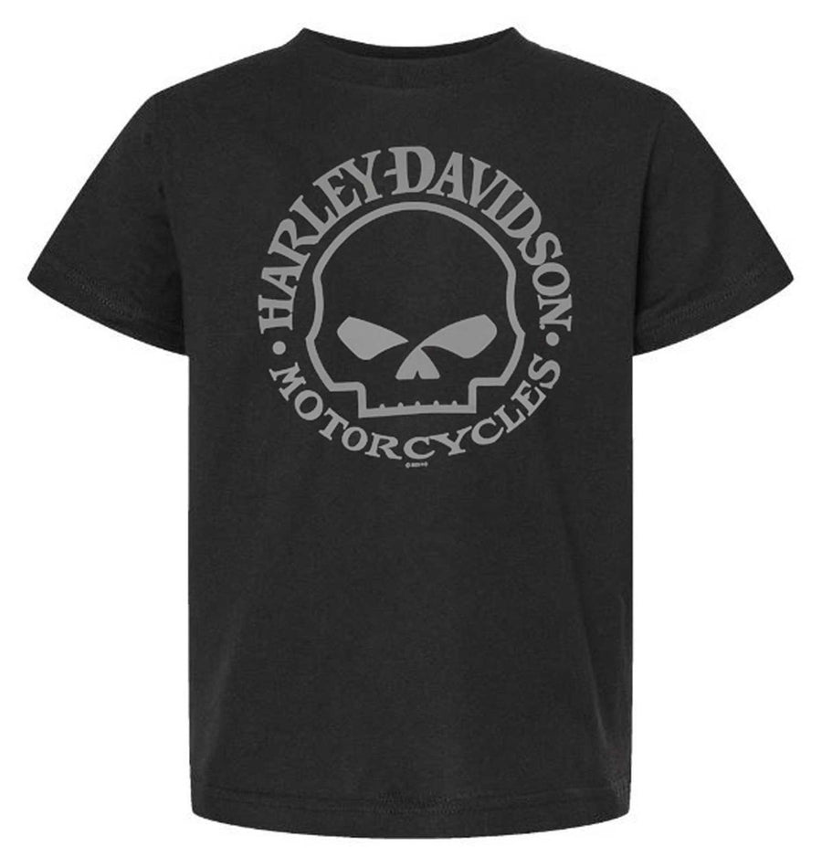 Harley-Davidson® Big Boys' Willie G Skull Short Sleeve Crew-Neck Tee - Black