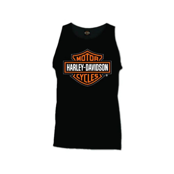 Harley-Davidson® Bar & Shield Dealer Tank Tee - Black/ Orange