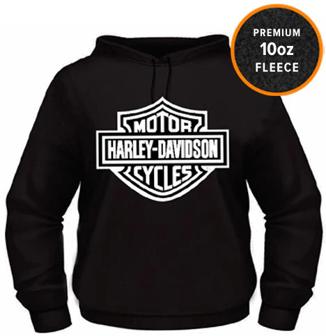 Harley-Davidson Men’s Bar & Shield Hoodie – Black | 10oz Premium Fleece