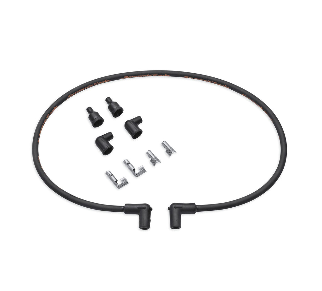 Screamin' Eagle 10mm Phat Spark Plug Wires Black