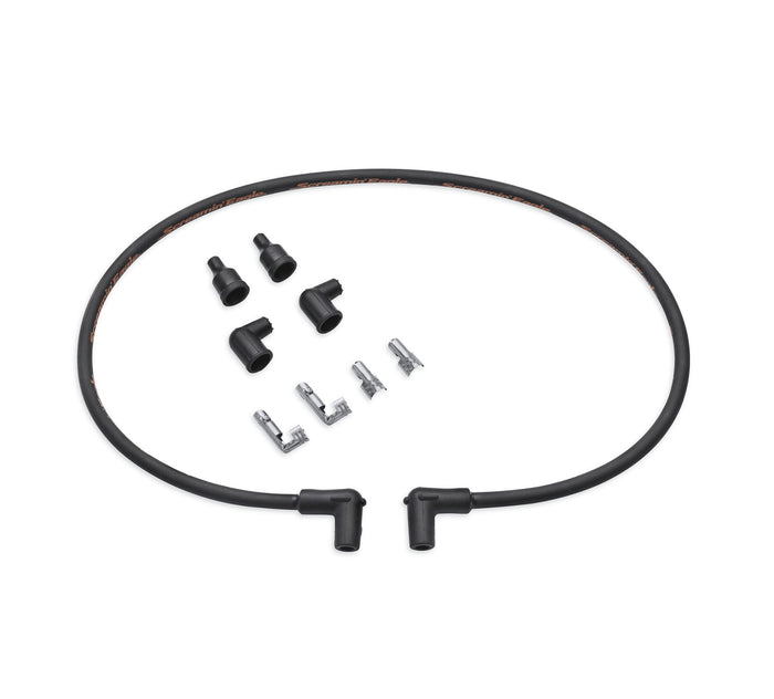 Screamin' Eagle 10mm Phat Spark Plug Wires Black