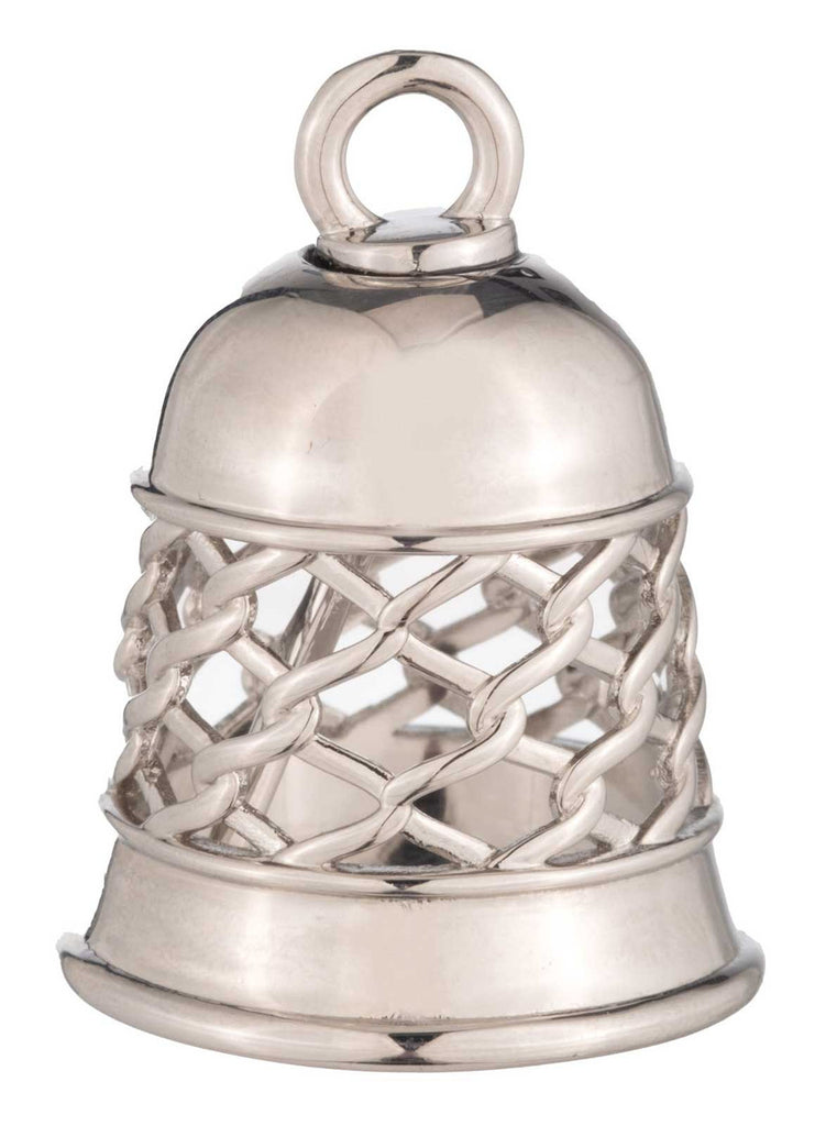 Harley-Davidson® H-D Text Open Cage Design Metal Ride Bell, Silver Finish