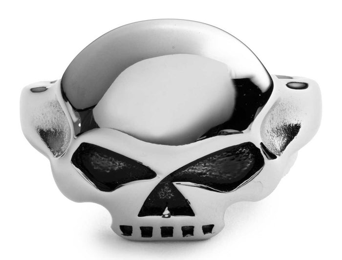 Harley-Davidson® Men's 3D Willie G Skull Sculpted Ring, Stainless Steel