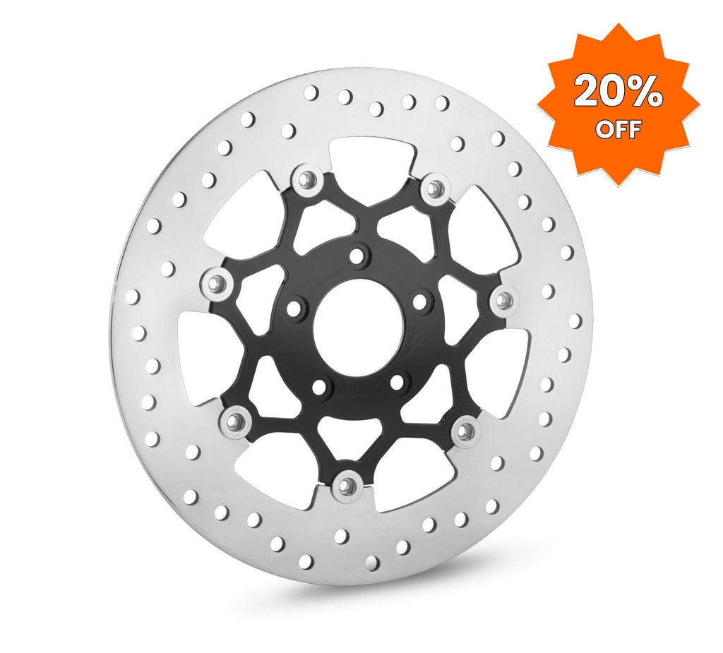 Harley-Davidson Split 7 Spoke Front Brake Rotor Black - 20% OFF