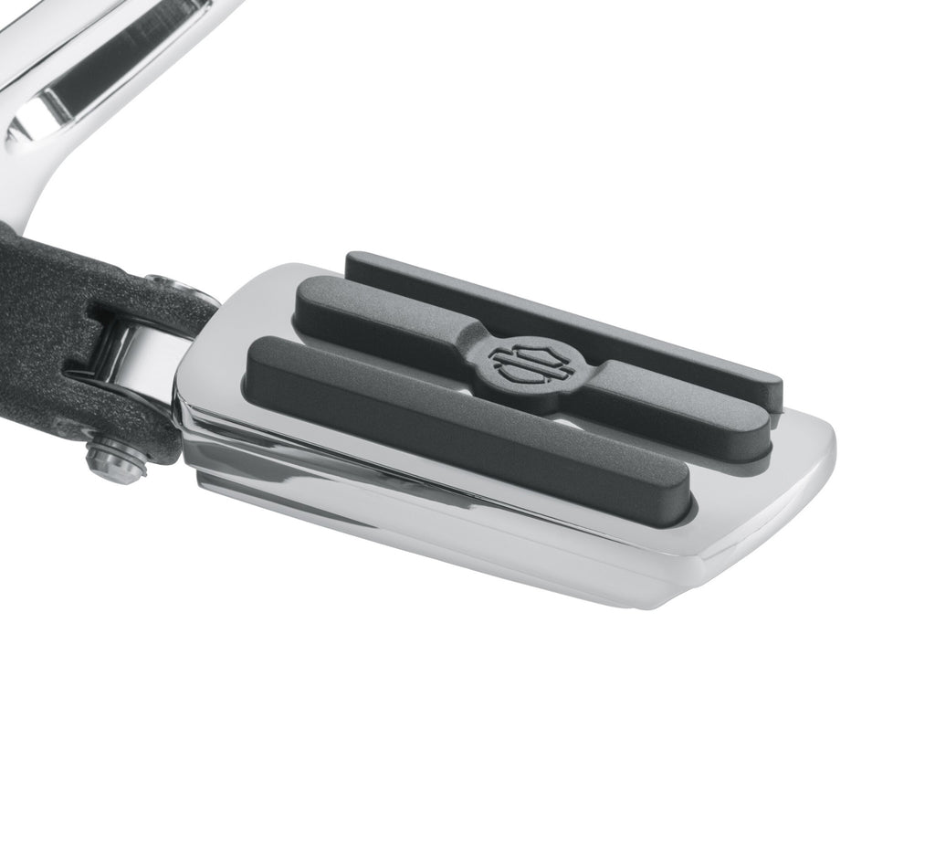 Harley-Davidson Chrome and Rubber Custom Footpegs Large Chrome