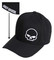 Harley-Davidson® Men's Crooked Skull Curved Bill Stretch Fit Baseball Cap - Black