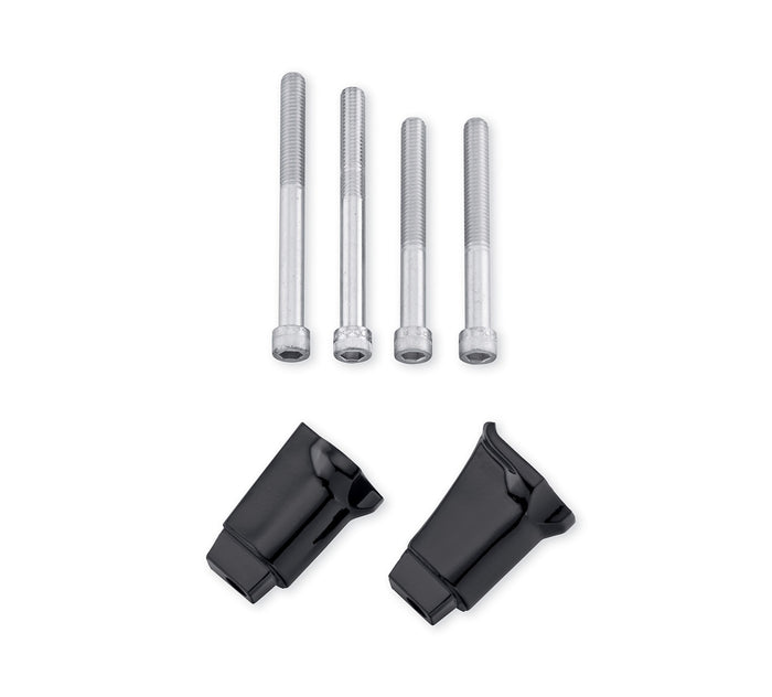 Harley-Davidson Passenger Footboard Support Brackets Black