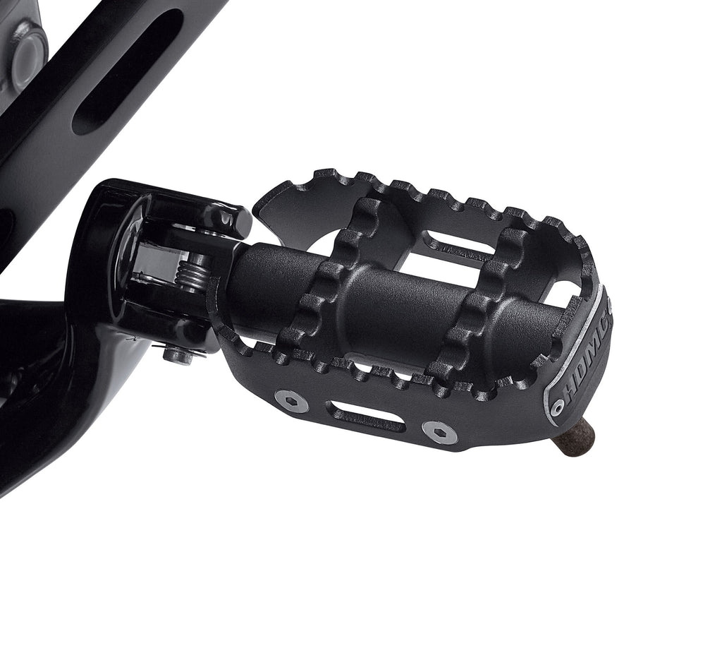Harley-Davidson 80GRIT Rider Footpegs with Wear Peg Black Anodized
