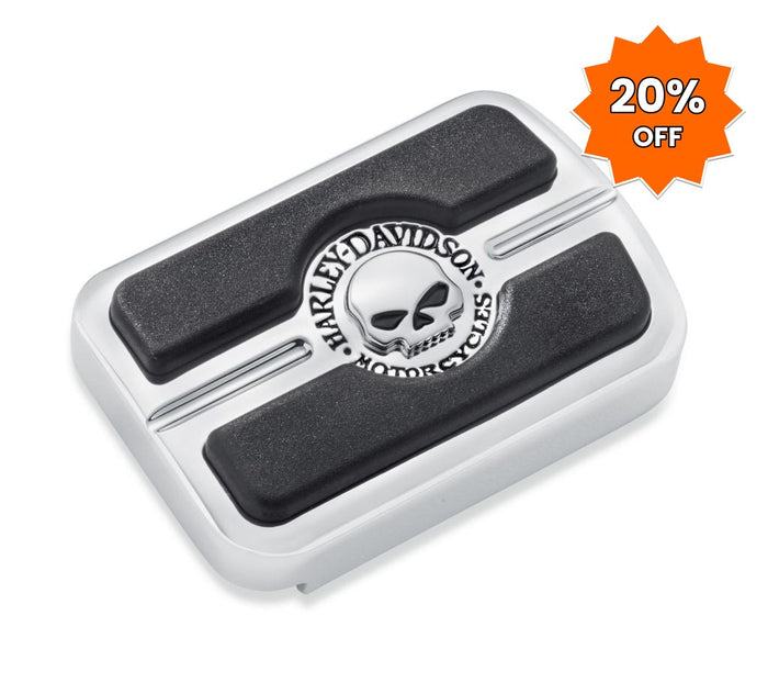 Harley-Davidson Willie G Skull Small Brake Pedal Pad Chrome - 20% OFF