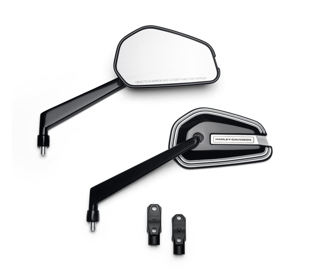 Harley-Davidson Empire Mirrors Black Machine Cut