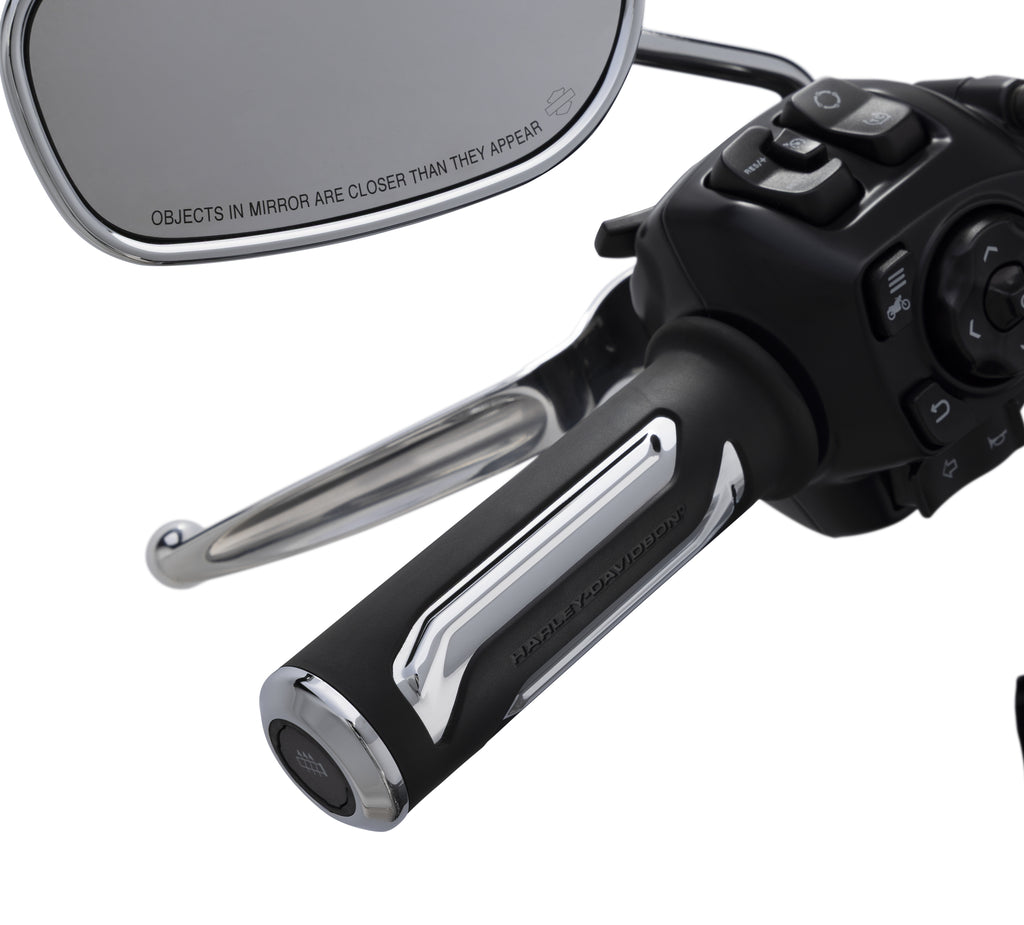 Harley-Davidson Carbide Heated Hand Grips Chrome