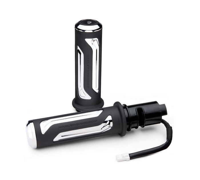 Harley-Davidson Carbide Heated Hand Grips Chrome