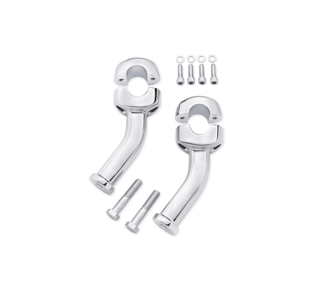 Harley-Davidson Curved Pull Back Fat Riser 15.2cm Chrome