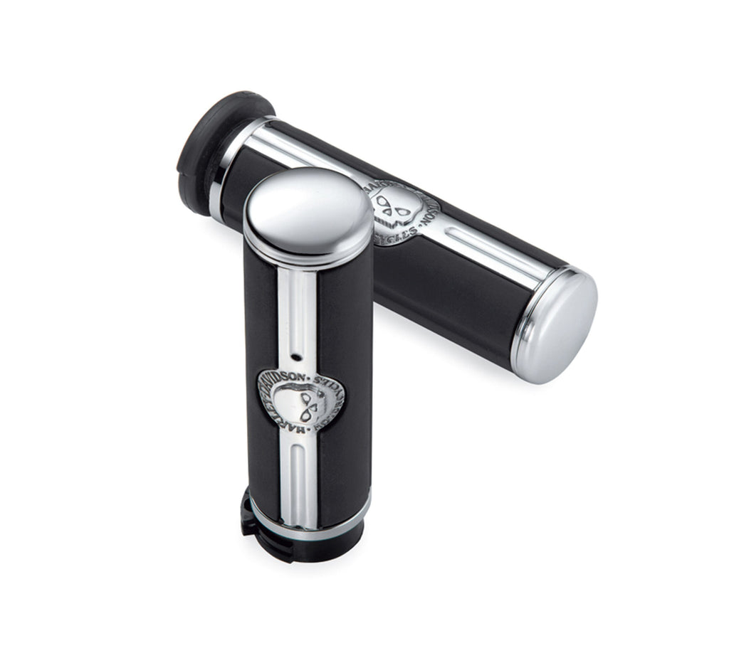 Harley-Davidson Willie G Skull Hand Grips Chrome