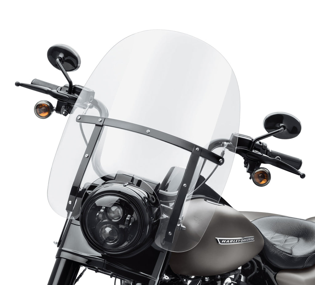 Harley-Davidson Road King H-D Detachables Windshield 50.8 cm Clear Black Braces