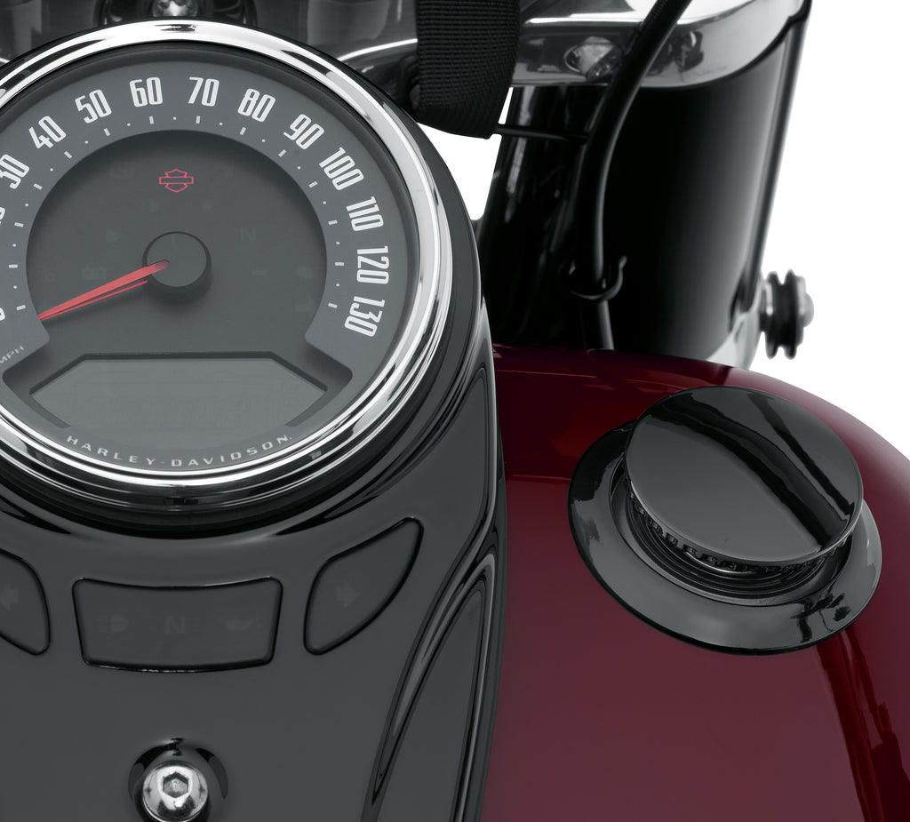 Harley-Davidson Flush-Mount Fuel Cap Kit Gloss Black