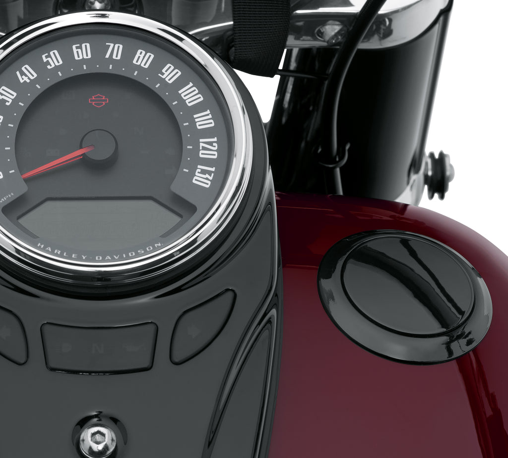 Harley-Davidson Flush-Mount Fuel Cap Kit Gloss Black