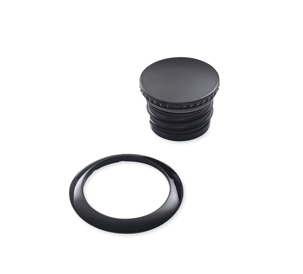 Harley-Davidson Flush-Mount Fuel Cap Kit Gloss Black