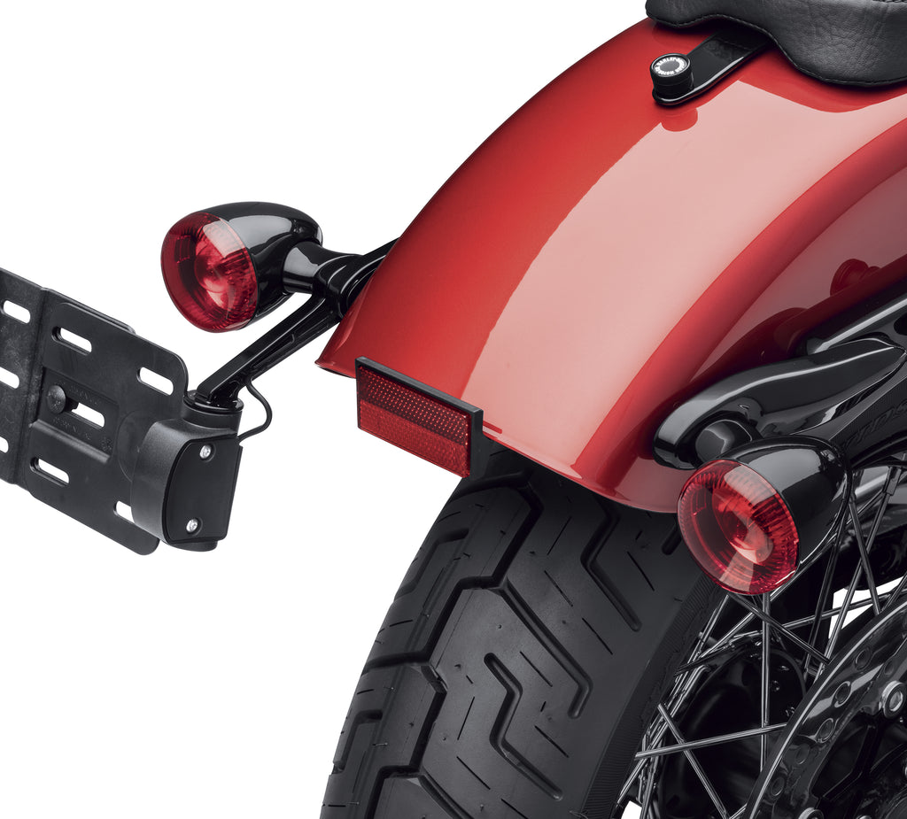 Harley-Davidson Rear Turn Signal/License Plate Relocation Kit Black